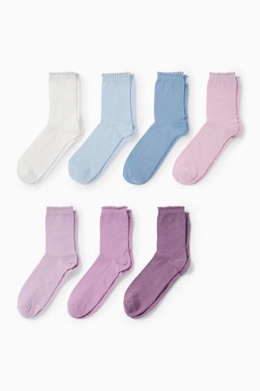 Kinderen: meisjes - Sneakersokken - blauw