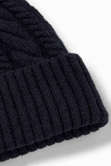 Home - Gorra - trenada - blau fosc