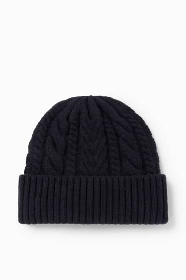 Home - Gorra - trenada - blau fosc