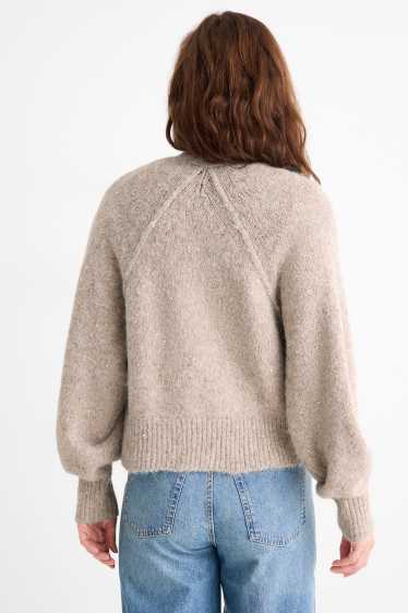 Femmes - Gilet en maille - beige