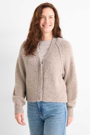 Femmes - Gilet en maille - beige
