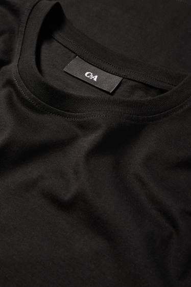 Herren - Multipack 3er - T-Shirt - Regular Fit - schwarz