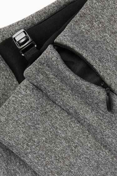 Hommes - Gants à fonction tactile - gris chiné