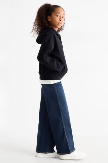 Enfants filles - Wide leg jeggings - jean bleu foncé