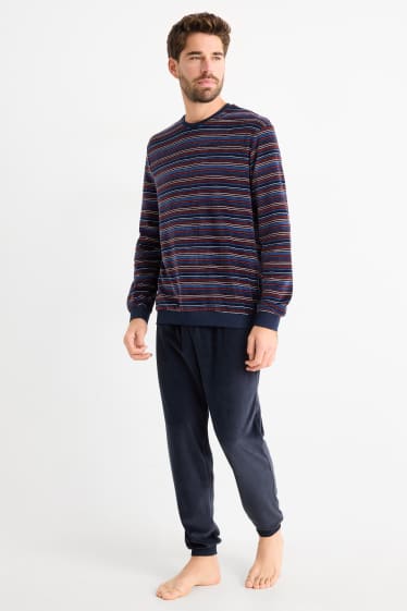 Men - Winter pyjamas - dark blue