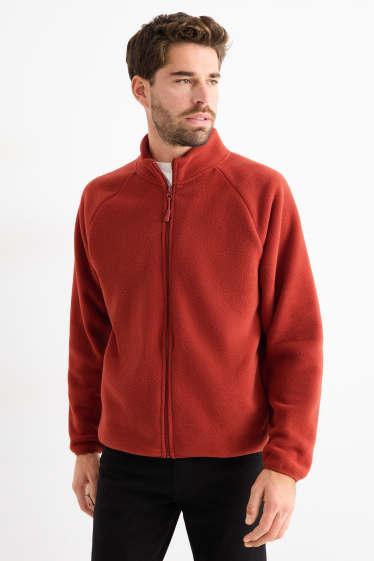 Hommes - Veste en polaire - orange foncé
