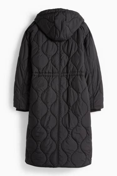 Dona - Abric embuatat amb caputxa - negre