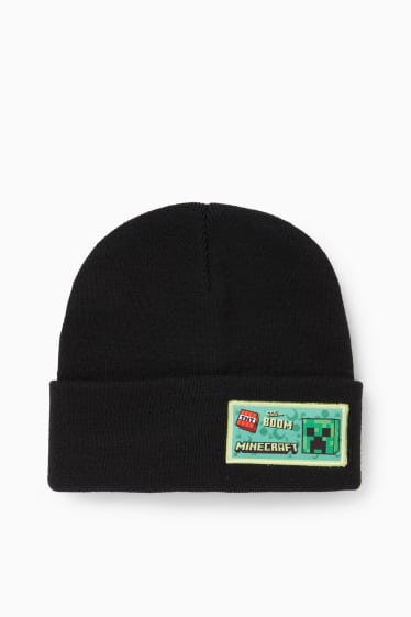 Enfants garçons - Bonnet en maille - noir