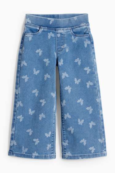 Nena - Papallona - wide leg leggings - texà blau