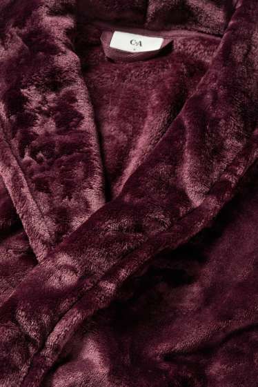 Women - Bathrobe - bordeaux