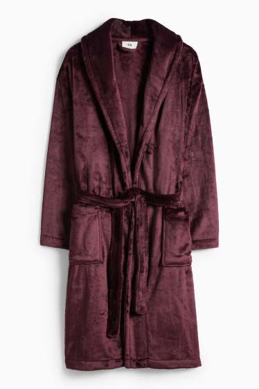 Women - Bathrobe - bordeaux