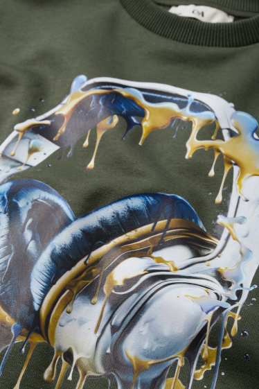 Děti - chlapci - Sluchátka - mikina - zelená