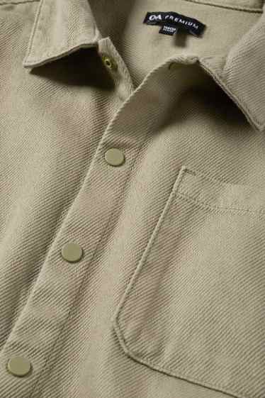 Děti - chlapci - Košilová bunda - khaki