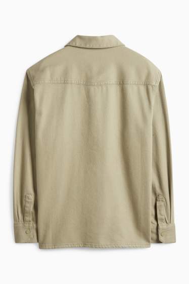 Děti - chlapci - Košilová bunda - khaki