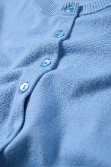 Femei - Cardigan tricotat - albastru