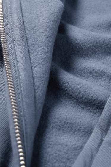 Herren - Sweatjacke mit Kapuze - blau