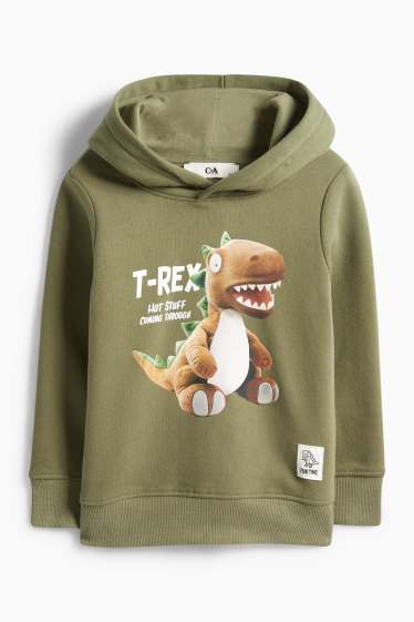 Kinder Jungen - Dino - Hoodie - grün