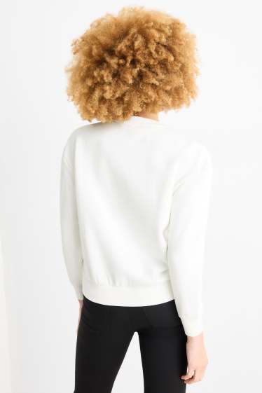 Dames - Rendier - kerstsweatshirt - wit