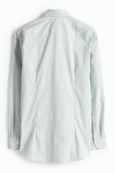 Men - Business shirt - slim fit - kent collar - easy-iron - striped - light green