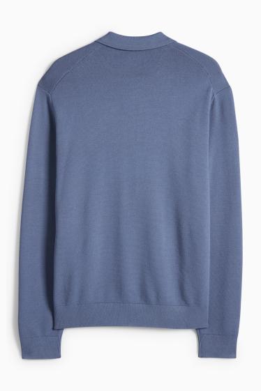 Pánské - Svetr - modrá