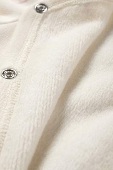 Baby Girls - Bunny rabbit - baby sleepsuit - light beige