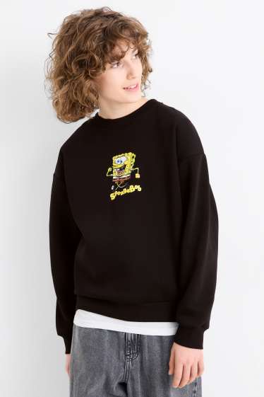 Bambini - SpongeBob - felpa - nero