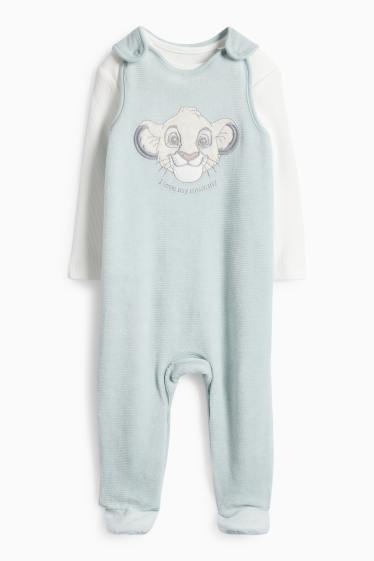 Baby Buben - Der König der Löwen - Strampler-Set - gerippt - 2 teilig - helltürkis