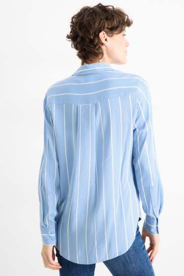 Dona - Brusa - de ratlles - blau/beix