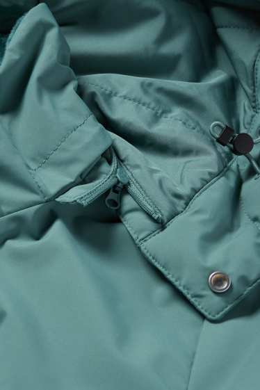 Damen - Jacke mit Kapuze - gefüttert - wasserabweisend - grün