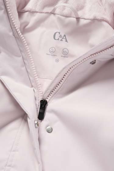 Women - Jacket with hood - lined - water-repellent - rose