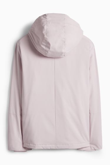 Women - Jacket with hood - lined - water-repellent - rose