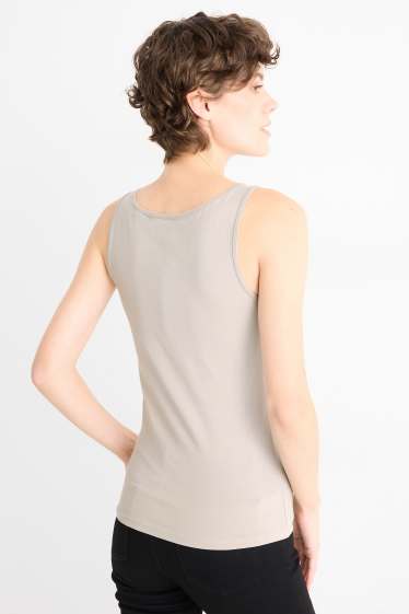 Damen - Multipack 2er - Top - grau / schwarz