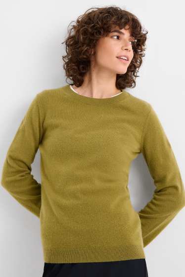 Femmes - Pull en cachemire - vert