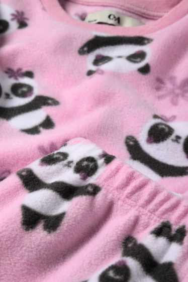 Nena - Panda - pijama d’hivern - 2 peces - rosa