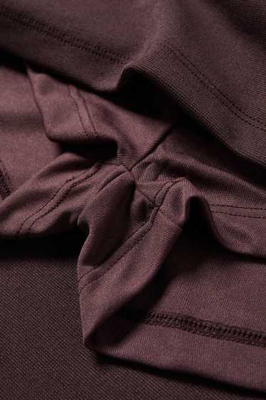 Dámské - Džínová sukně - tmavohnědá