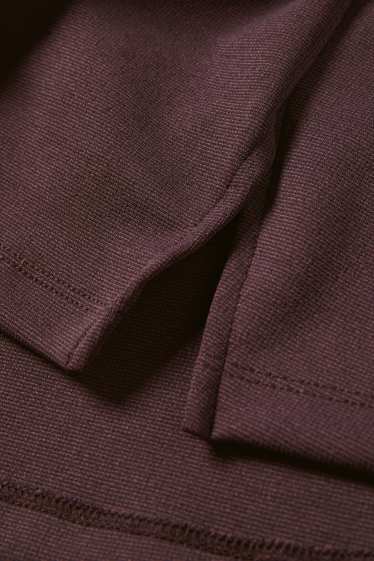 Dámské - Džínová sukně - tmavohnědá