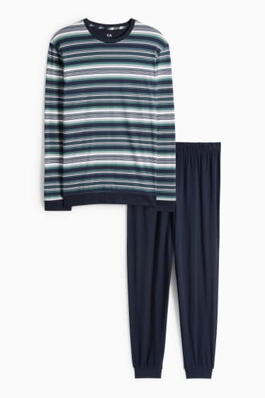 Pánské - Pyžamo - tmavomodrá