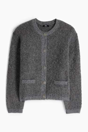 Dámské - Kardigan - šedá