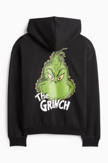 Herren - Weihnachts-Oversized-Hoodie - Der Grinch - schwarz