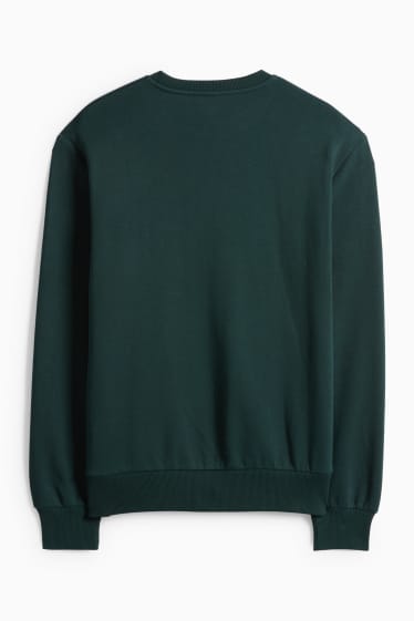 Pánské - Vánoční mikina - Peanuts - tmavozelená