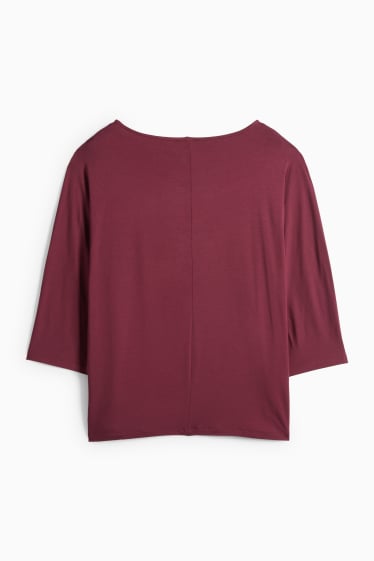 Dámské - Tričko s dlouhým rukávem - bordeaux