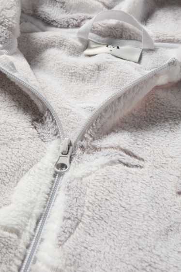 Dames - Badjas - lichtgrijs