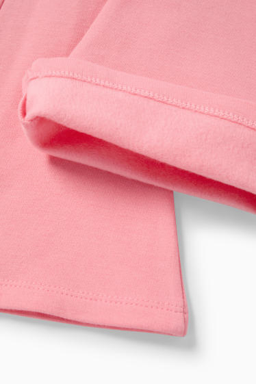 Kinderen: meisjes - Set van 2 - flared thermolegging - roze / donkerblauw