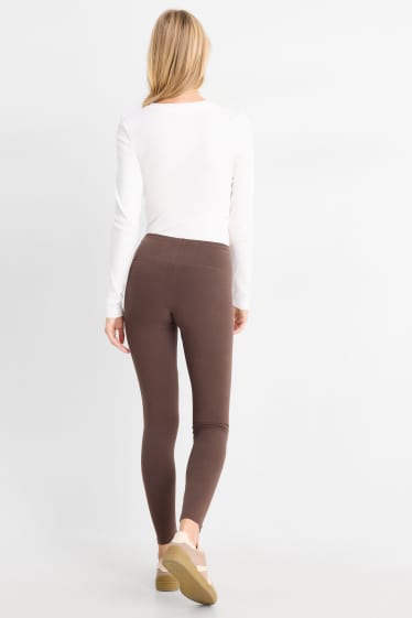 Damen - Leggings - dunkelbraun