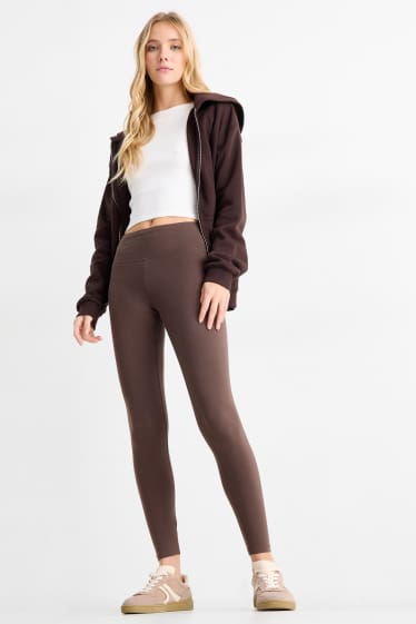 Damen - Leggings - dunkelbraun