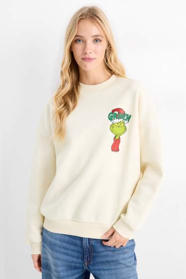 Dona - Dessuadora nadalenca - El Grinch - beix clar