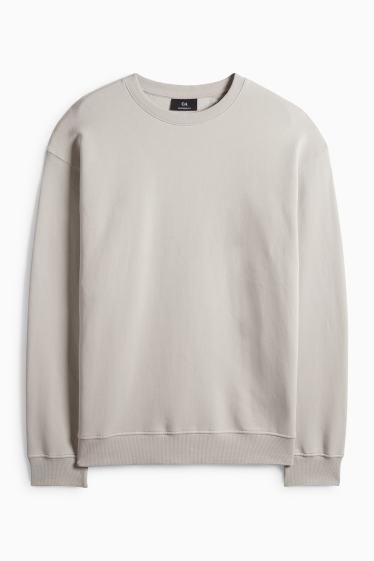 Pánské - Oversized mikina - světle šedá