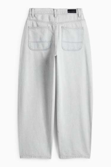 Děti - dívky - Relaxed jeans - džíny - světle šedé