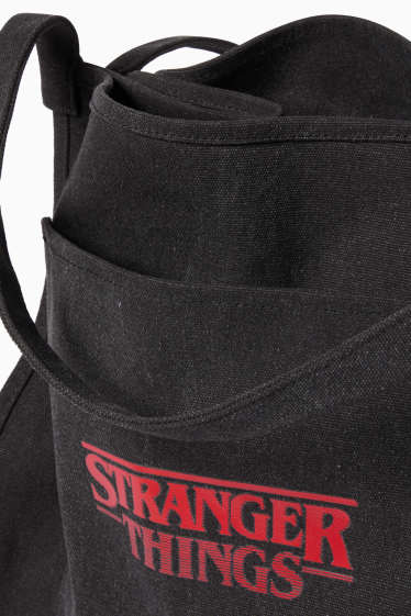 Damen - Großer Shopper - Stranger Things - schwarz