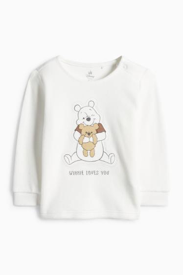 Neonati - Winnie the Pooh - pigiama invernale per neonati - 2 pezzi - bianco